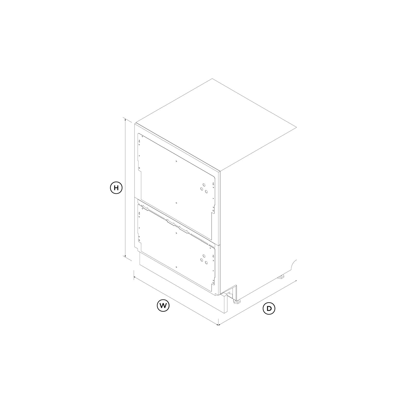 Integrated Double DishDrawer Dishwasher, Tall, Sanitise gallery detail image
