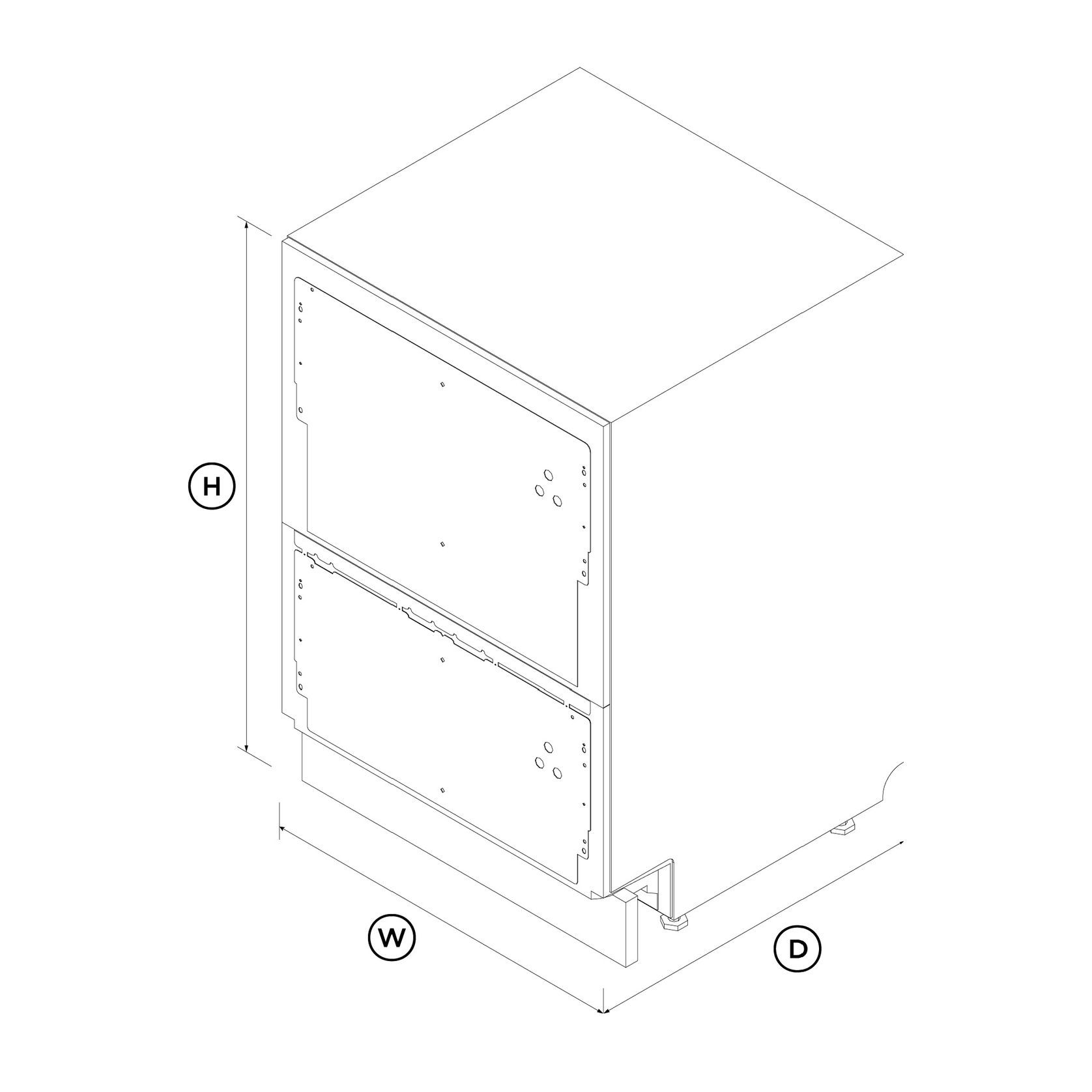 Integrated Double DishDrawer Dishwasher, Tall, Sanitise gallery detail image
