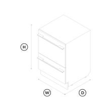 Integrated Double DishDrawer Dishwasher, Tall, Sanitise gallery detail image