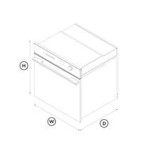 Oven, 60cm, 16 Function Self-cleaning, Grey Glass gallery detail image