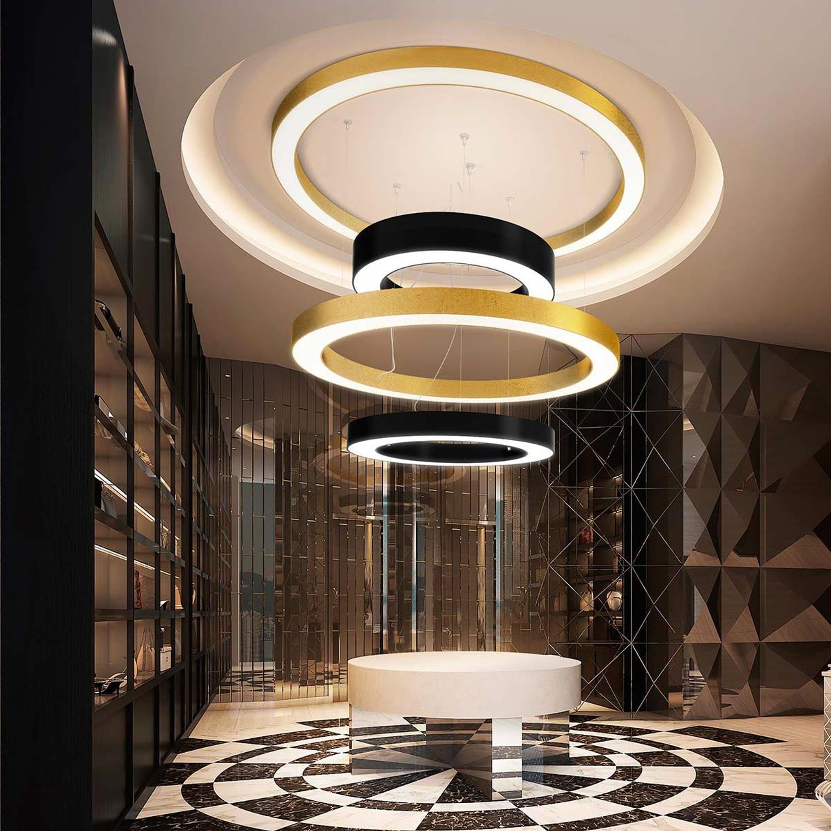 Silver Ring Suspension and Surface Light gallery detail image