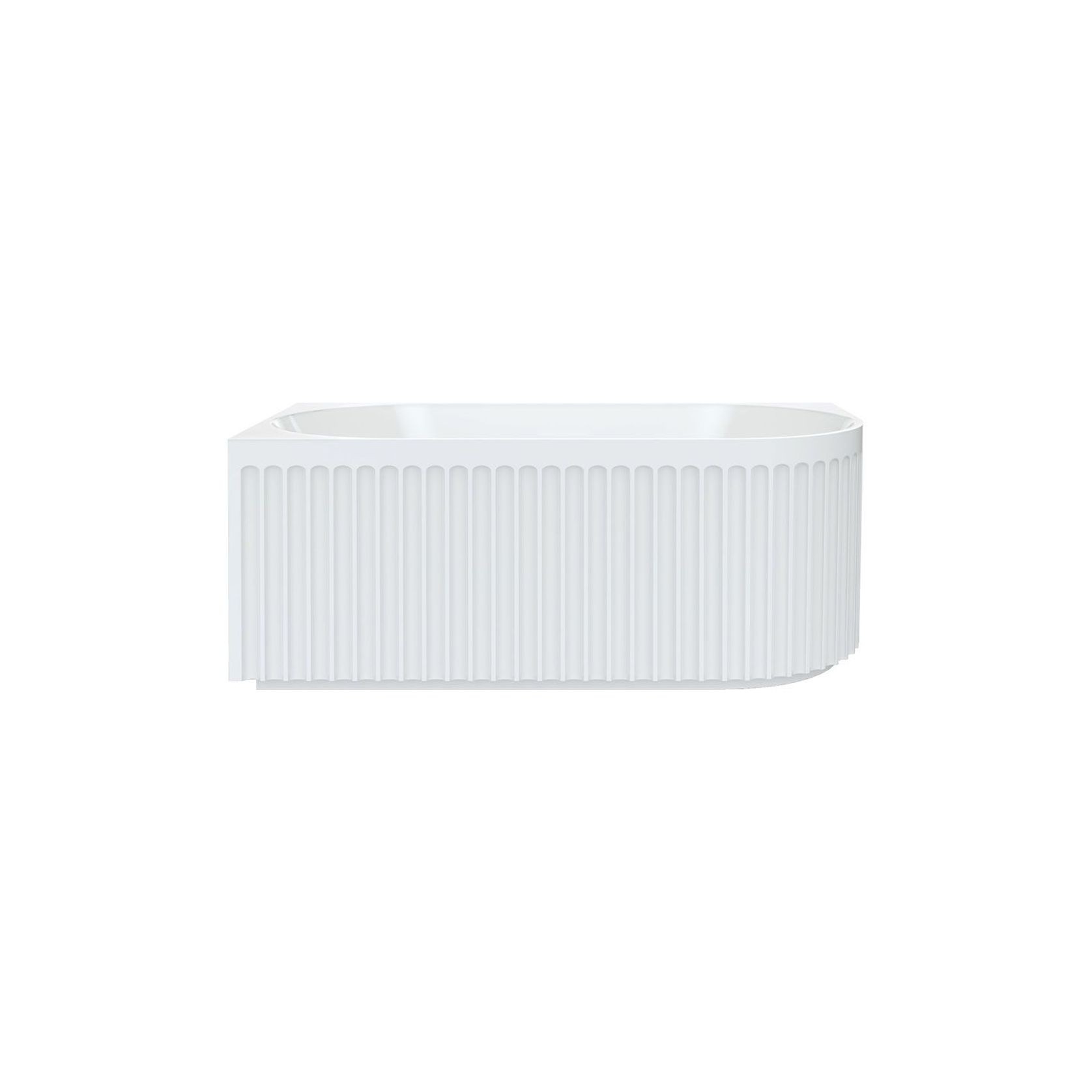 Eleanor Fluted Acrylic Corner Bath, 1500mm gallery detail image