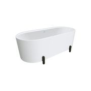 Aluca Freestanding with Legs, 1700mm Matte White gallery detail image