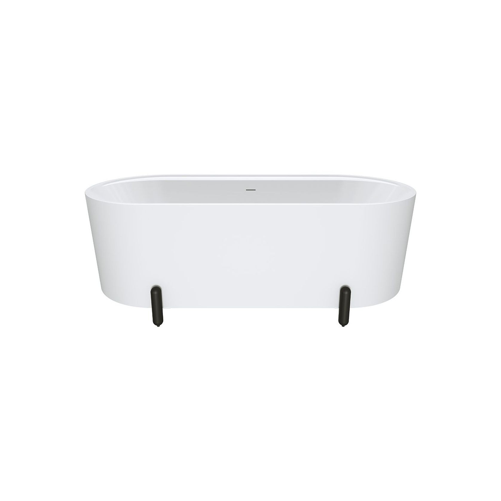 Aluca Freestanding with Legs, 1700mm Matte White gallery detail image