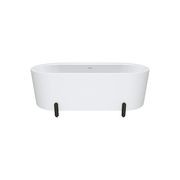 Aluca Freestanding with Legs, 1700mm Matte White gallery detail image