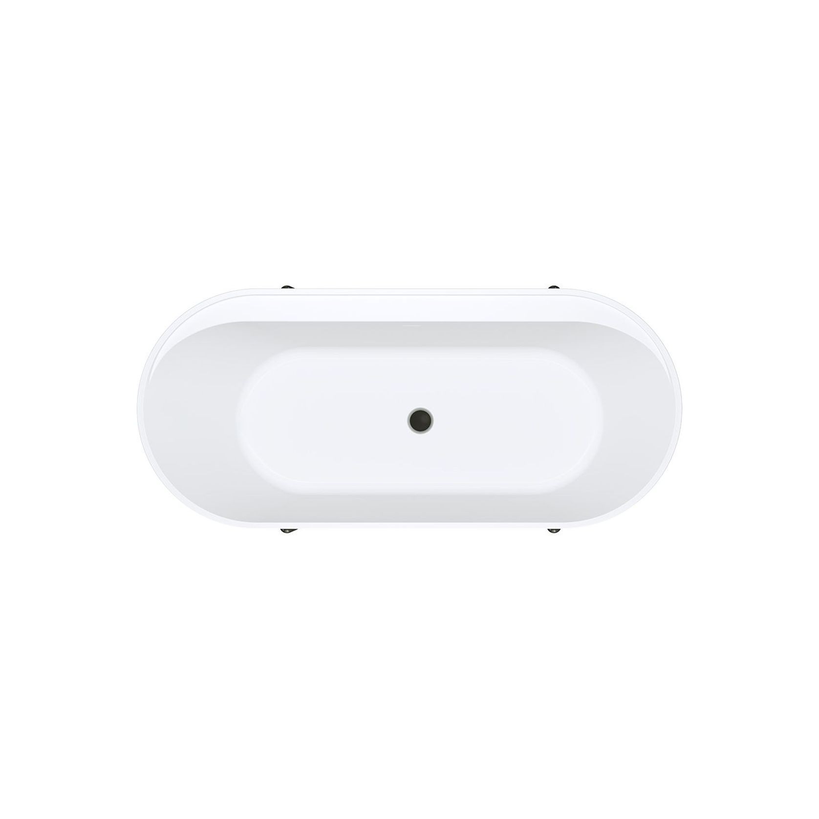 Aluca Freestanding with Legs, 1700mm Matte White gallery detail image