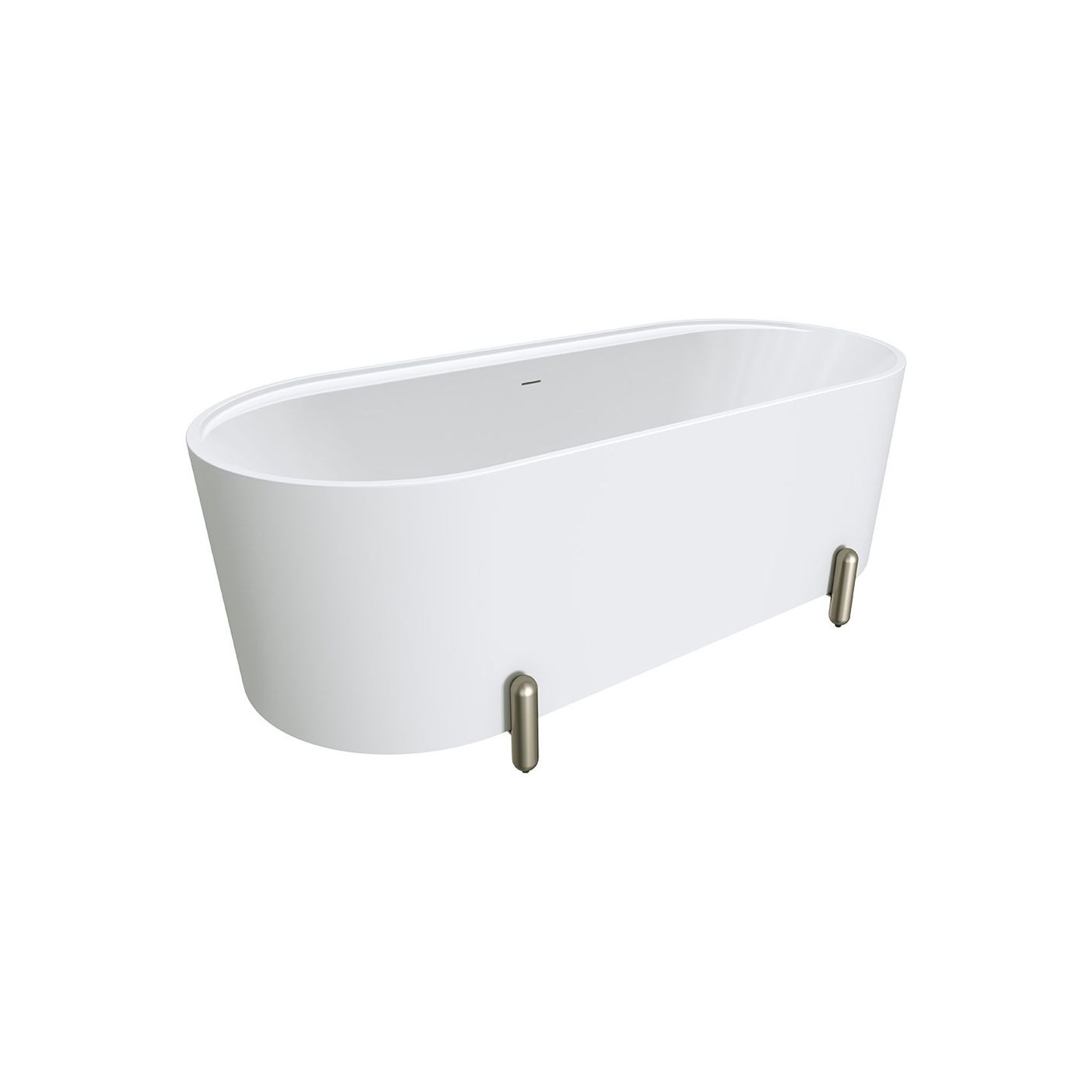 Aluca Freestanding with Legs, 1700mm Matte White gallery detail image