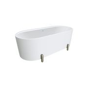 Aluca Freestanding with Legs, 1700mm Matte White gallery detail image