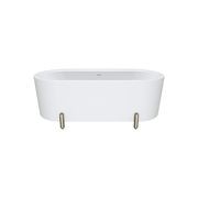 Aluca Freestanding with Legs, 1700mm Matte White gallery detail image