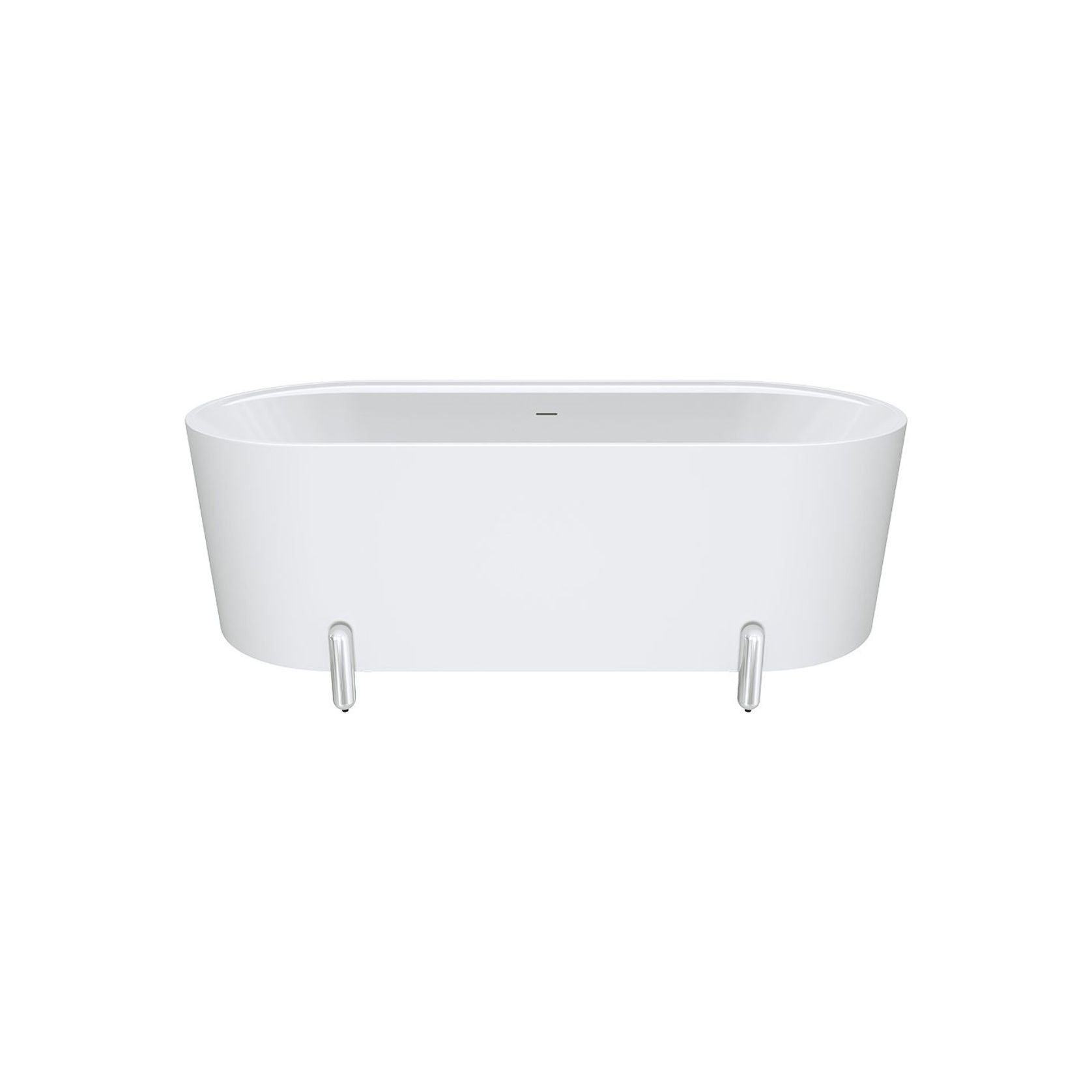 Aluca Freestanding with Legs, 1700mm Matte White gallery detail image