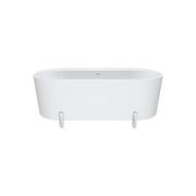 Aluca Freestanding with Legs, 1700mm Matte White gallery detail image