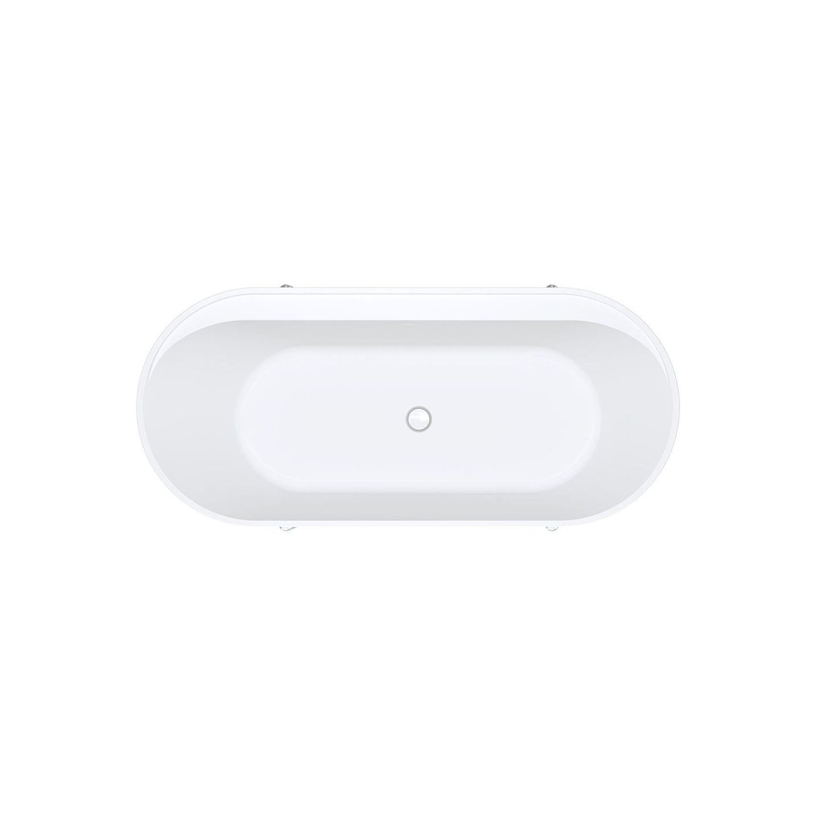 Aluca Freestanding with Legs, 1700mm Matte White gallery detail image
