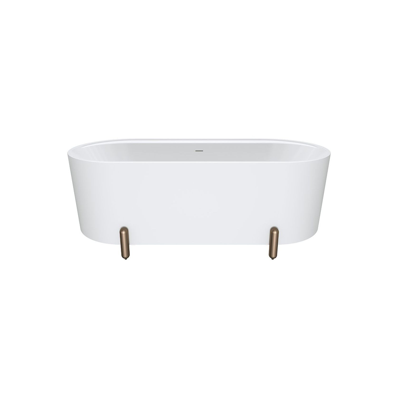 Aluca Freestanding with Legs, 1700mm Matte White gallery detail image