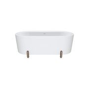 Aluca Freestanding with Legs, 1700mm Matte White gallery detail image