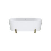 Aluca Freestanding with Legs, 1700mm Matte White gallery detail image