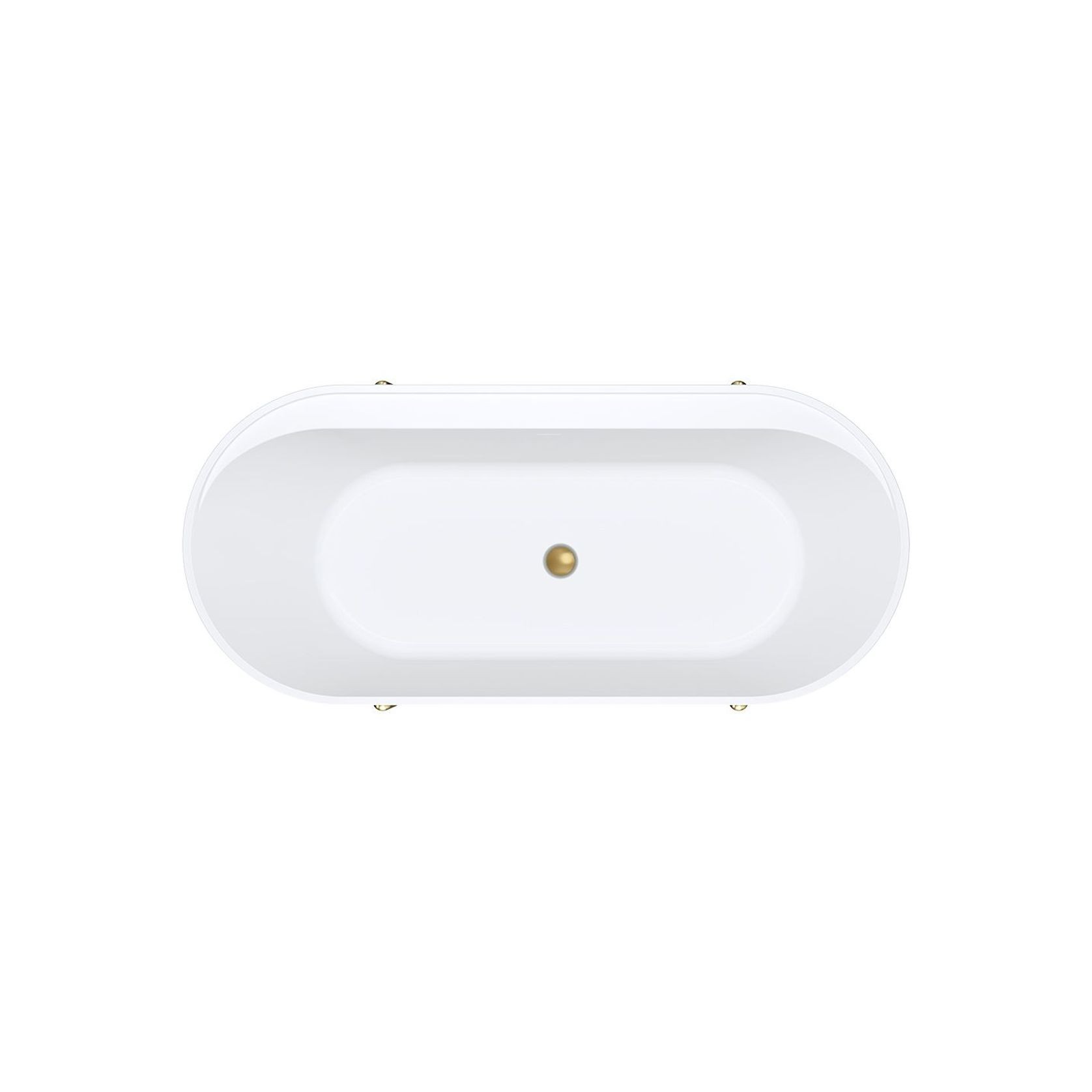 Aluca Freestanding with Legs, 1700mm Matte White gallery detail image