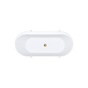 Aluca Freestanding with Legs, 1700mm Matte White gallery detail image