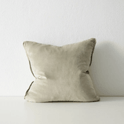 Weave Home Francesca Cushion Cover - Sage | Velvet gallery detail image