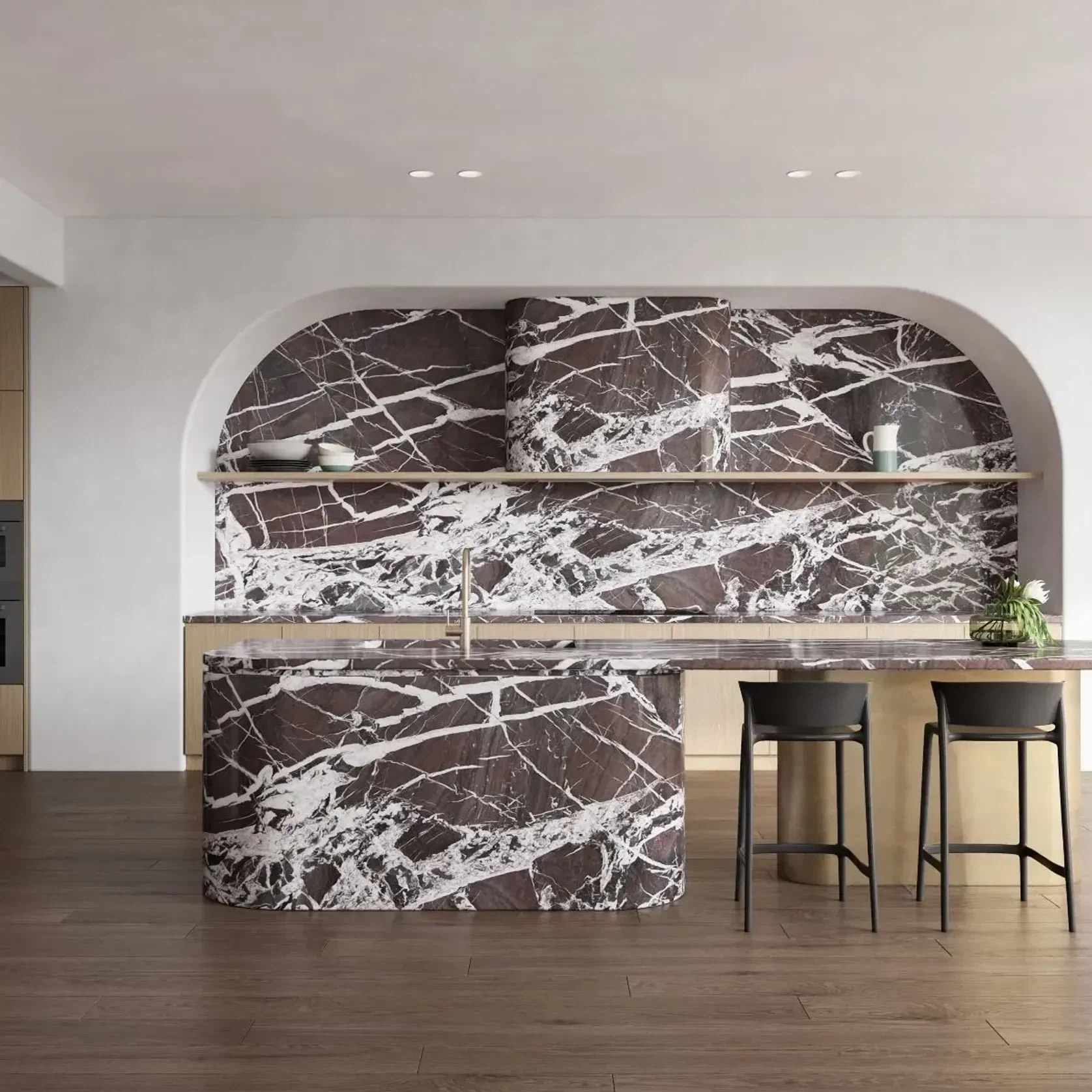 Francias Rosso Marble Benchtop gallery detail image