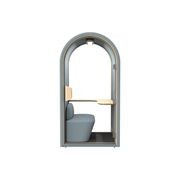 DUKE Single Seater Acoustic Office Silent Booth Pod - Aqua gallery detail image