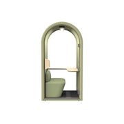 DUKE Single Seater Acoustic Office Silent Booth Pod - Green gallery detail image