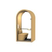 DUKE Single Seater Acoustic Office Silent Booth Pod - Yellow gallery detail image
