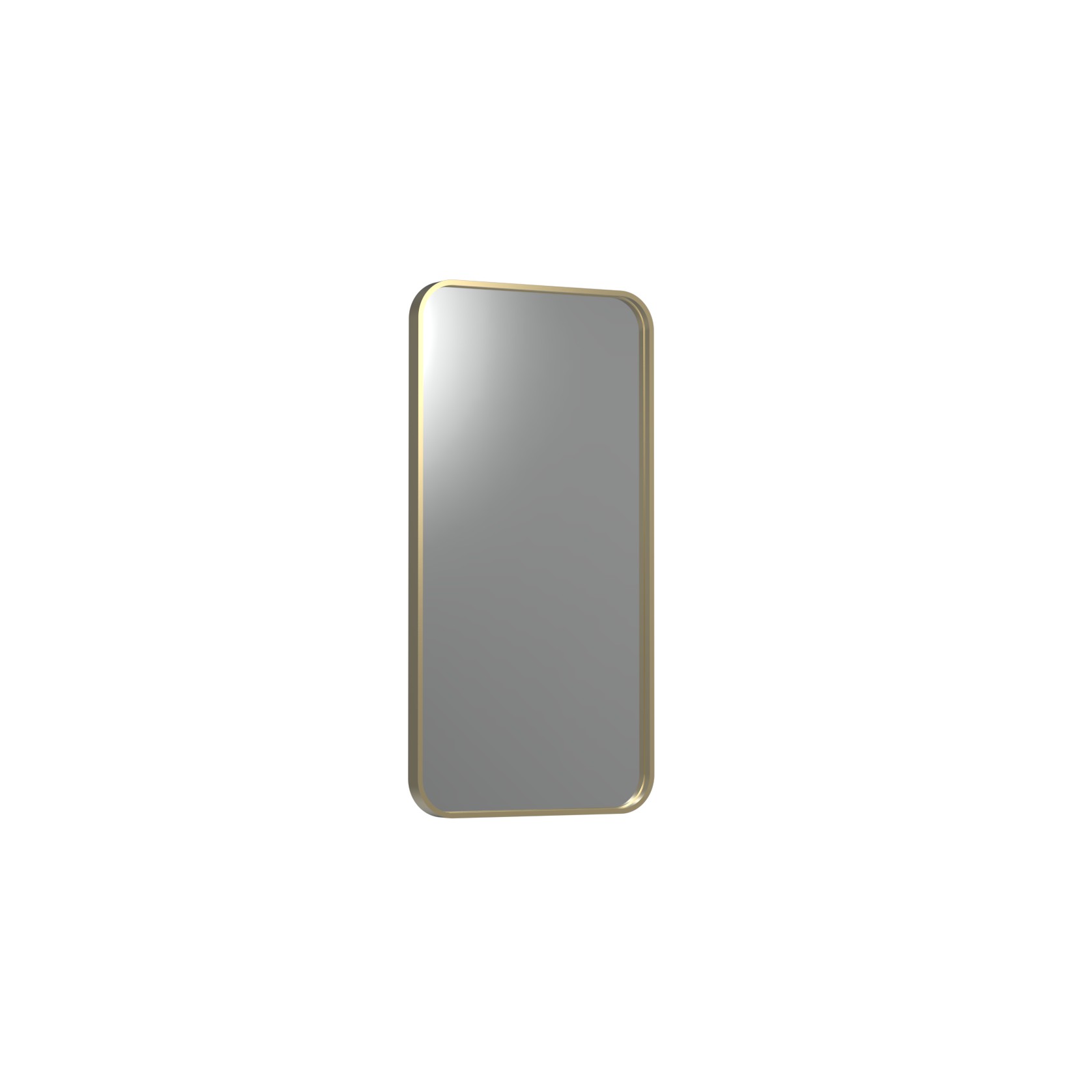 Frame XL 1000 Rectangle Mirror Brushed Brass gallery detail image