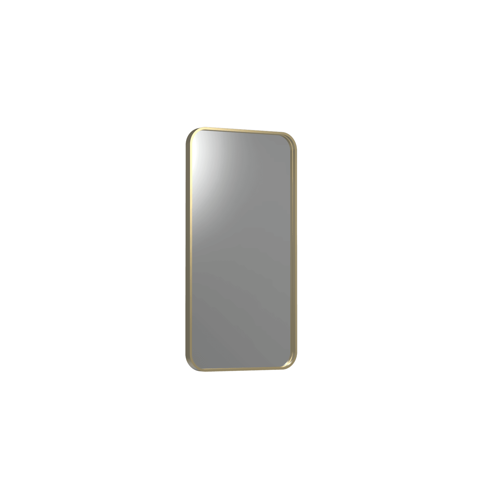 Frame XL 1000 Rectangle Mirror Brushed Brass gallery detail image