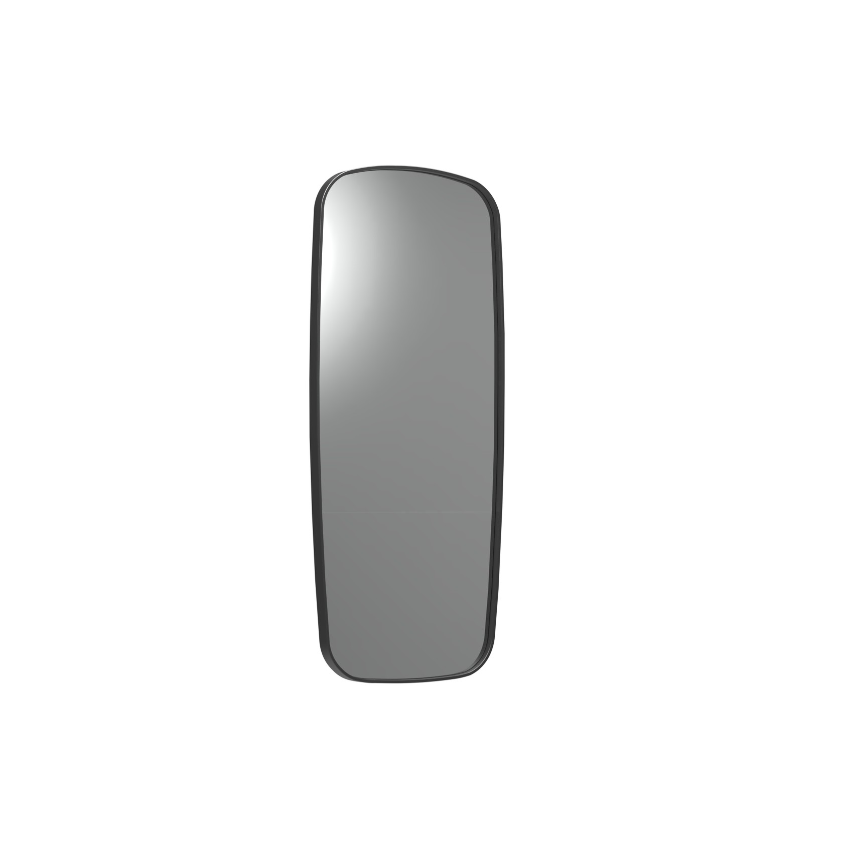 Frame XL 1000 Soft Rectangle Mirror Brushed Black gallery detail image