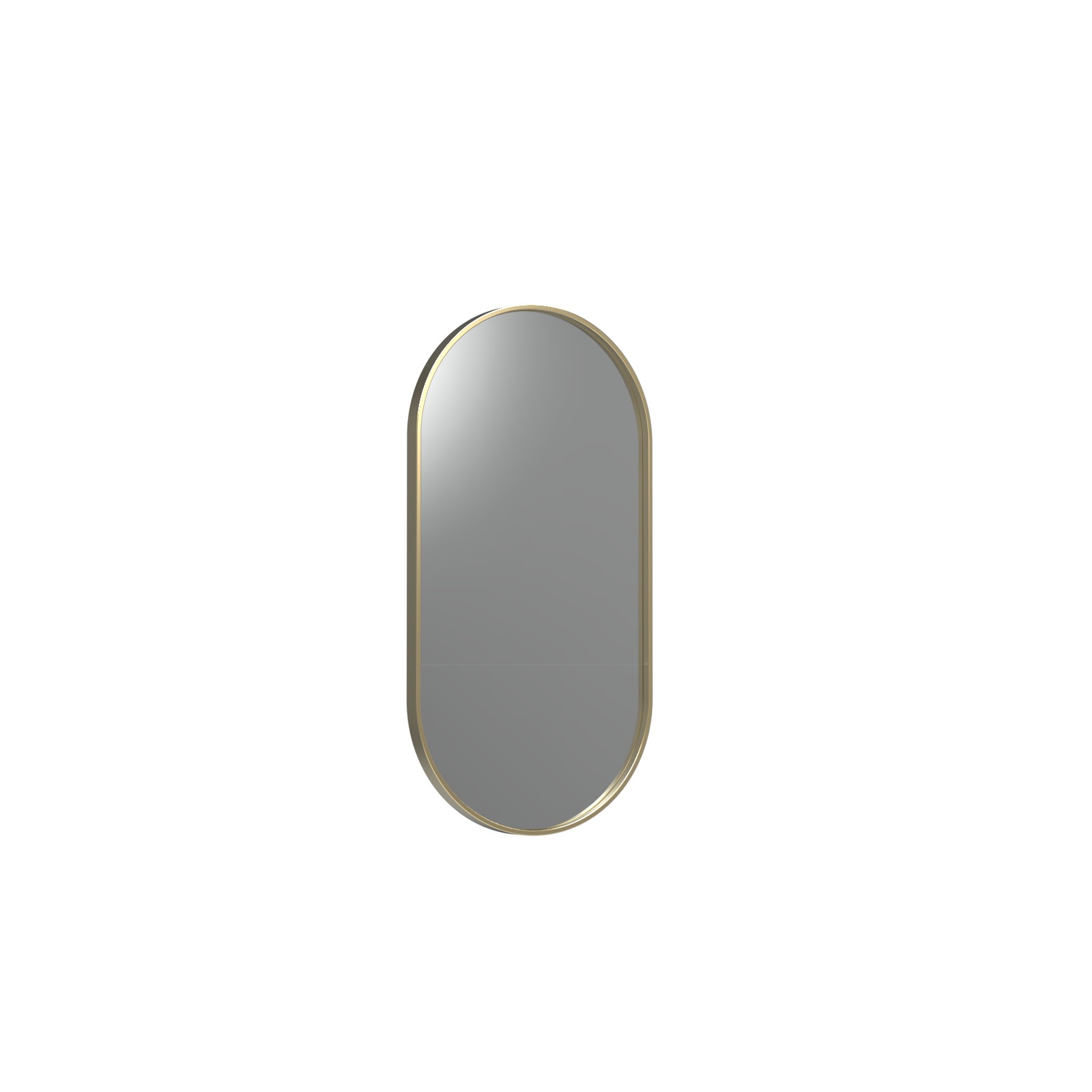 Frame XL 500 Pill Mirror Brushed Brass gallery detail image
