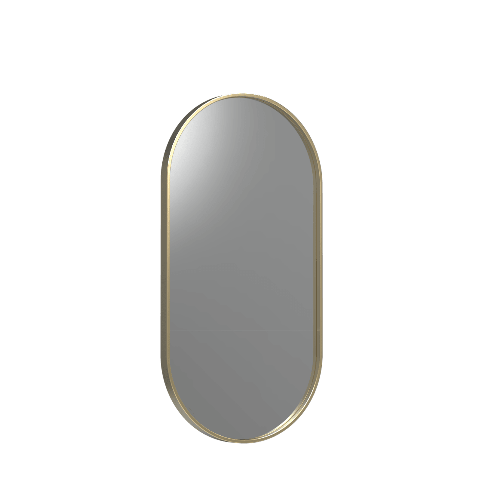 Frame XL 500 Pill Mirror Brushed Brass gallery detail image