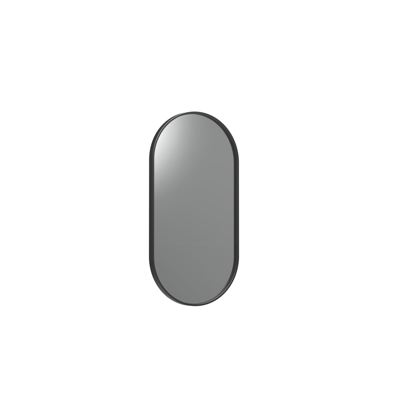 Frame XL 500 Pill Mirror Brushed Black gallery detail image