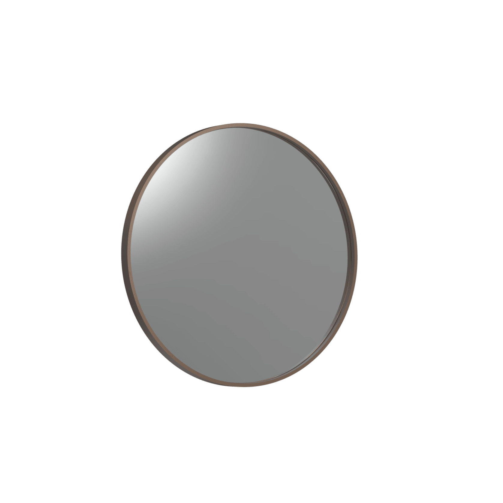 Frame XL 750 Round Mirror Aged Brass gallery detail image
