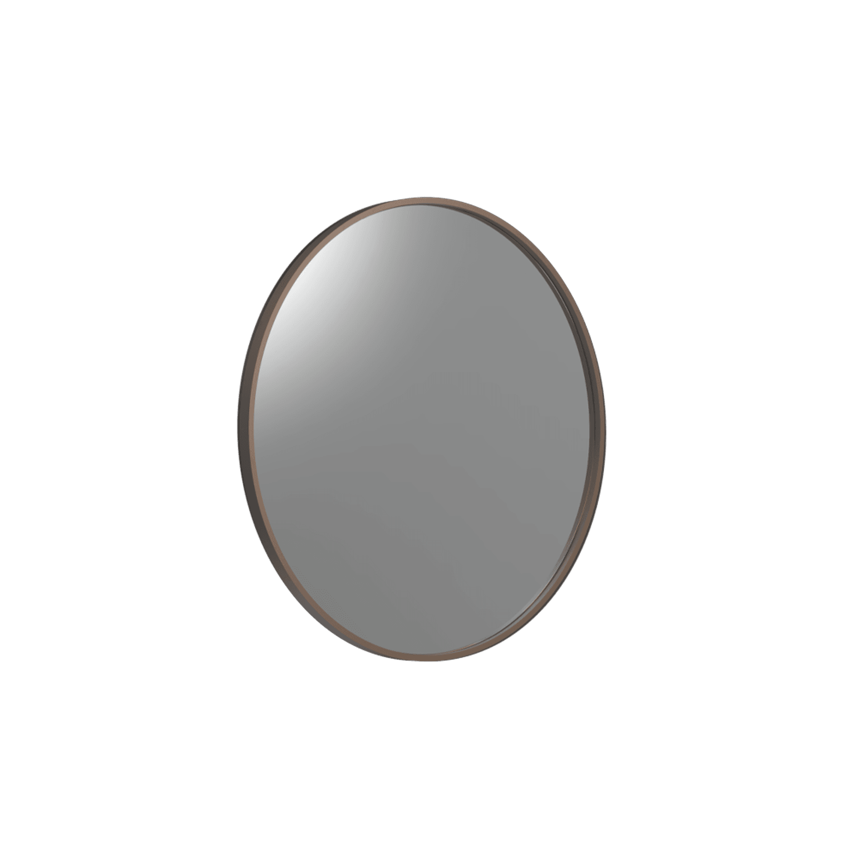 Frame XL 900 Round Mirror Aged Brass gallery detail image