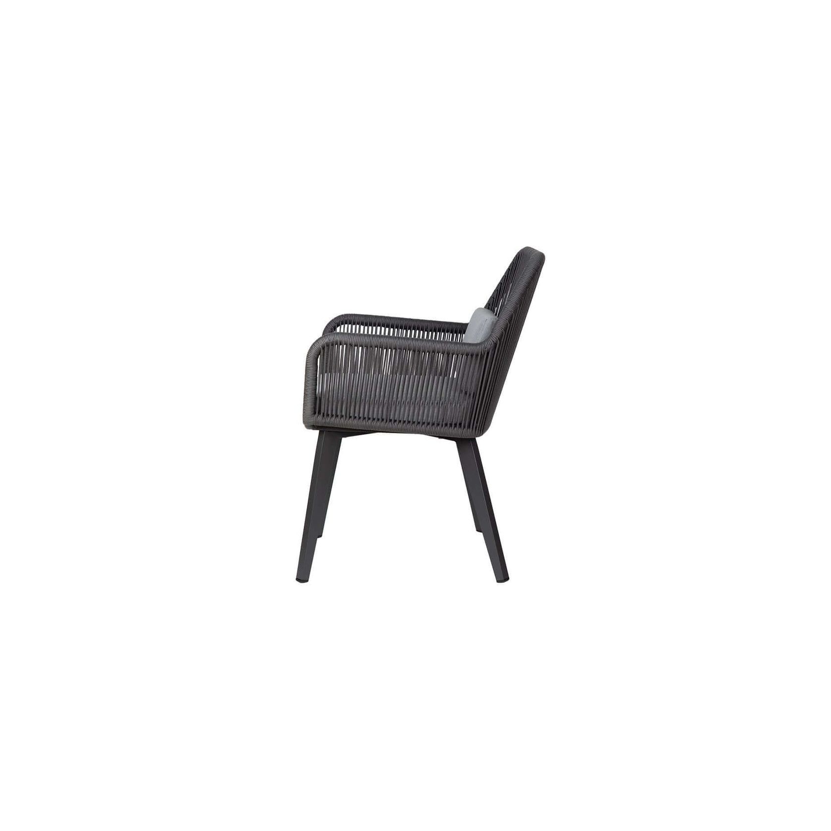 Falcon Aluminium And Rope Outdoor Dining Chair gallery detail image