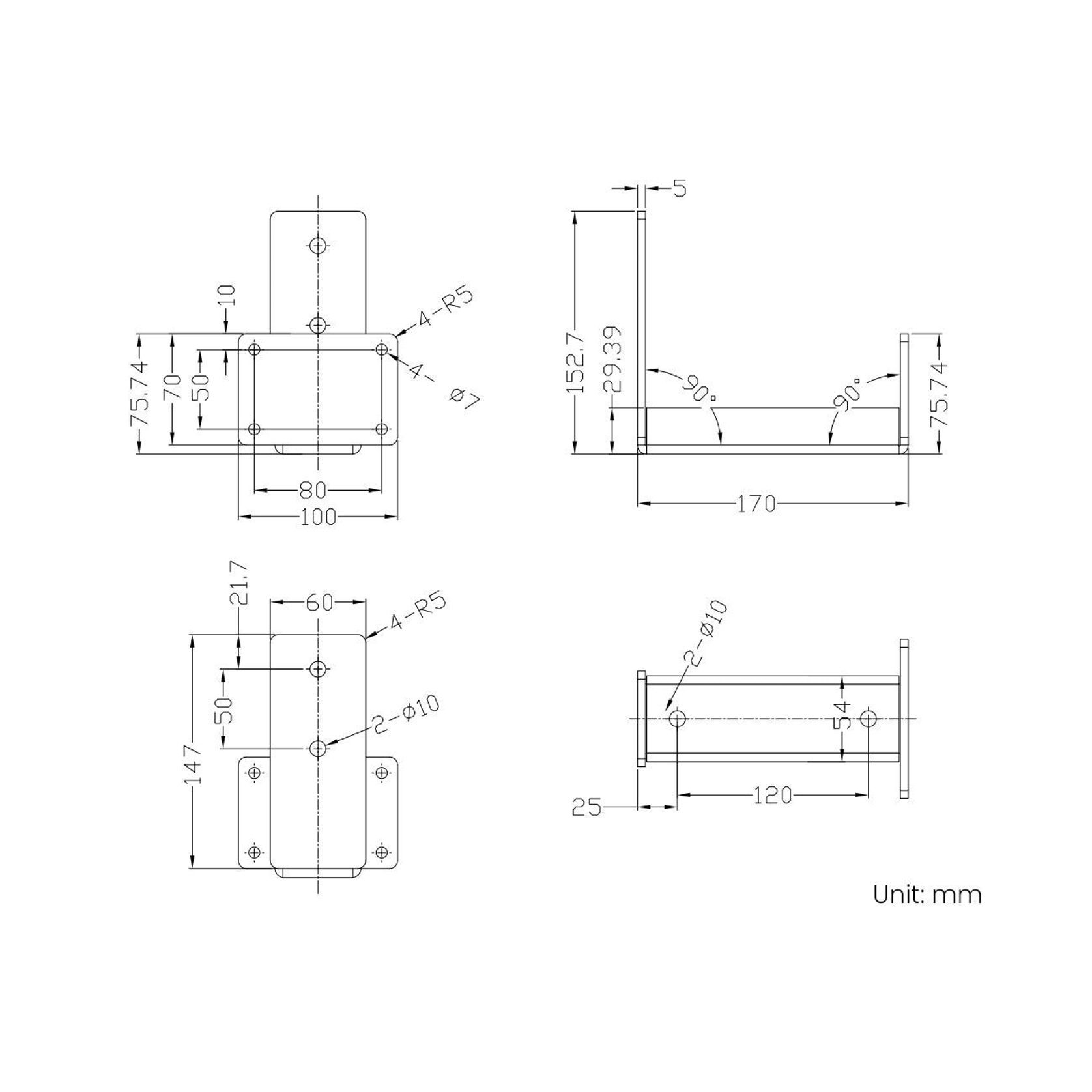 Fascia Wall Mounted Pergola Bracket gallery detail image