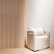 WOODFLEX Flexible Wooden Slat Wall Panel - Oak Veneer - 3000mm x 600mm - Half Round gallery detail image
