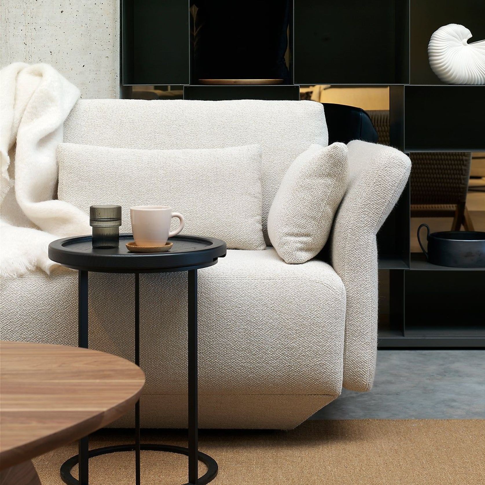 Flared Longchair Sofa by Qliv gallery detail image