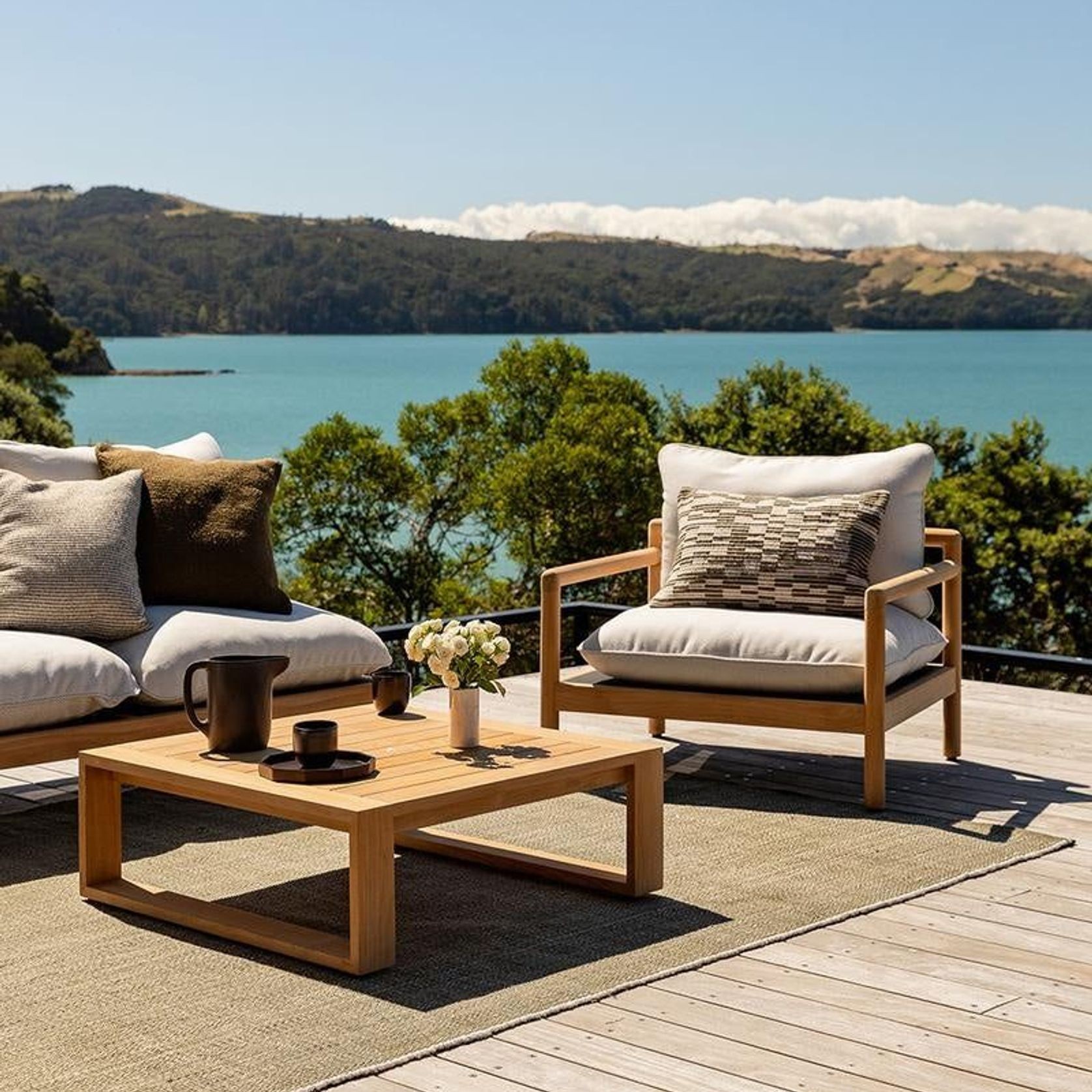 Baya Lonsdale Floor Rug - Olive | Indoor or Outdoor gallery detail image
