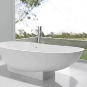 Pietra Bianca Flora Freestanding Stone Bath gallery detail image