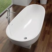 Pietra Bianca Flora Freestanding Stone Bath gallery detail image