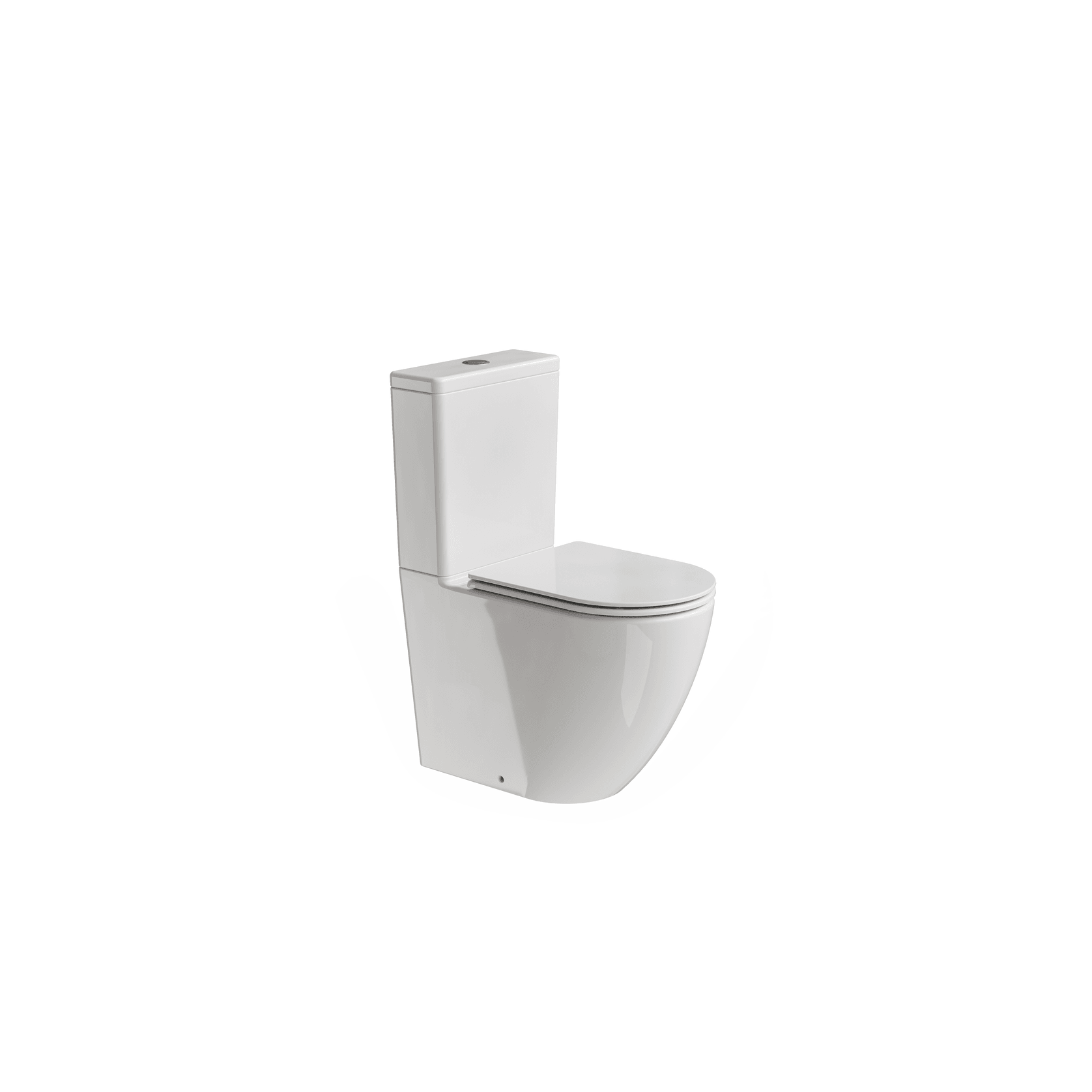 Flow Typhoon Overheight BTW Toilet Suite | Gloss White gallery detail image