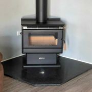 Foundry 1250 x 1250 Black Granite Corner Hearth gallery detail image