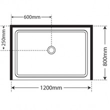 Frameless Pivot Alcove 800x1200x800 gallery detail image