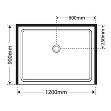 Premier Frameless Alcove Sliding Door Shower 900x1200x900 gallery detail image