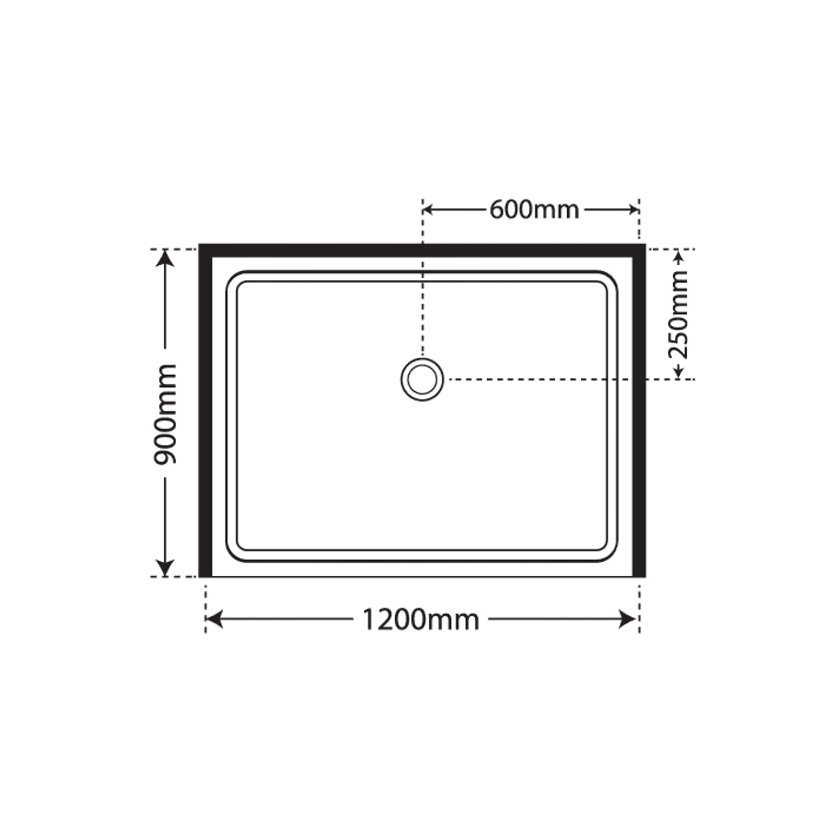 Premier Frameless Alcove Sliding Door Shower 900x1200x900 gallery detail image