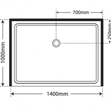 Adjustable Frameless Pivot Alcove 1000x1400x1000 gallery detail image