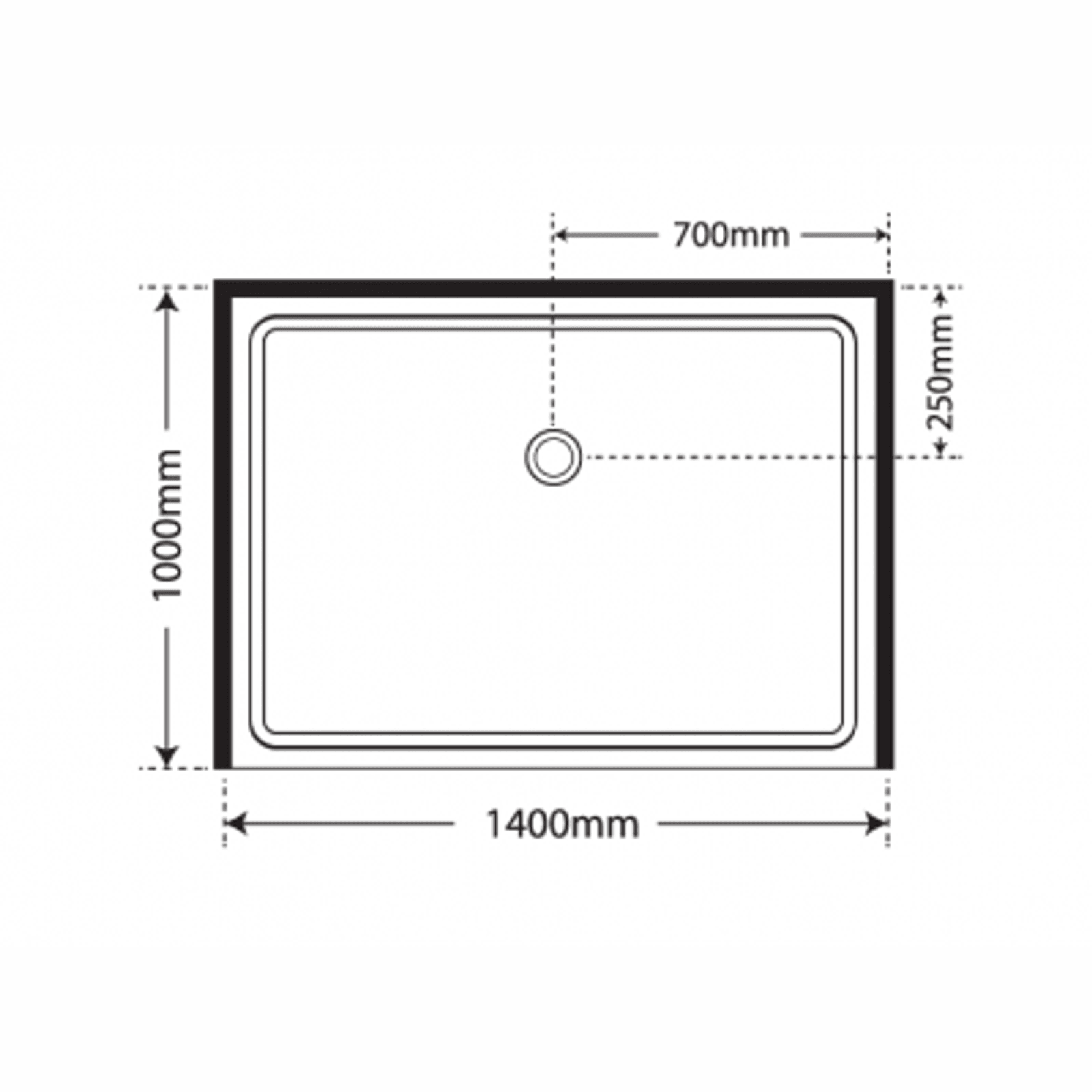 Adjustable Frameless Pivot Alcove 1000x1400x1000 gallery detail image