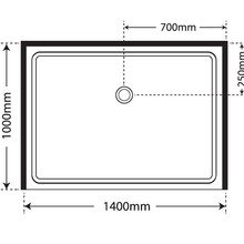 Premier Frameless Alcove Sliding Door Shower 1000x1400x1000 gallery detail image