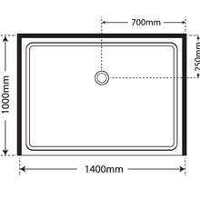 Premier Frameless Alcove Sliding Door Shower 1000x1400x1000 gallery detail image